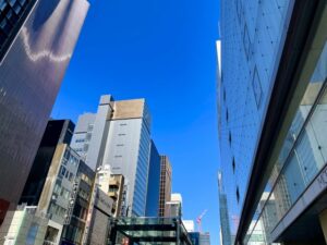 松屋銀座前の街路