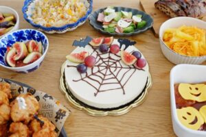 ハロウィンパーティの食事